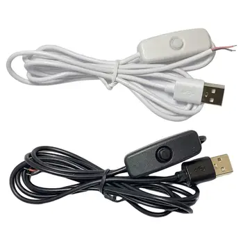 Удължителен кабел с дължина 1 М Превключване на захранващия Кабел Изолиран Plug Led Лампа USB Extension Switching Power Wire