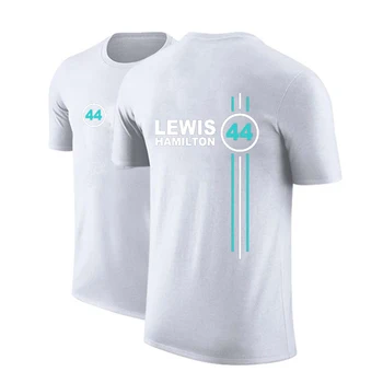 Пилотът от Формула 1 Люис Хамилтън дигитален Мъжки t-shirt е на 44 Години, Удобни Мъжки Однотонная Тениска С Къс Ръкав В Стил Хип-Хоп, Модни Топове С Принтом