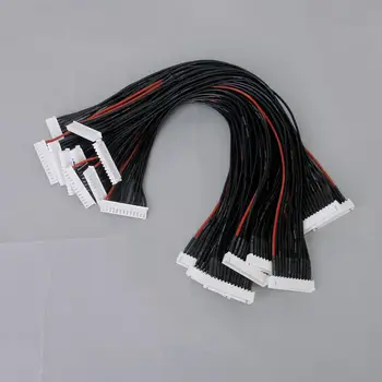 Комплект от 10 теми, удлинительный кабел JST-XH 30 см 12S r, удлинительный кабел