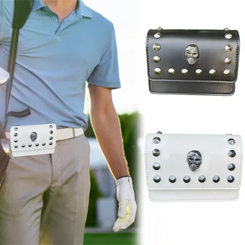 Кожен калъф за далекомер за голф игрище на открито, чанта за съхранение, модни Корея тенденция чанта за далекомер за мъже, аксесоари за голф