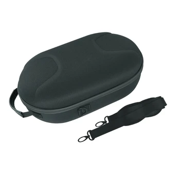 Черен пътен калъф за слушалки виртуална реалност Meta Quest 3 All in one, твърда чанта за носене с пагон, кутия за съхранение на E65C