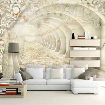 бейбехан Потребителски тапети 3d стенопис стая с изглед към морето картина в картината разтегателен телевизор фон на стената хол тапети, спалня на открито