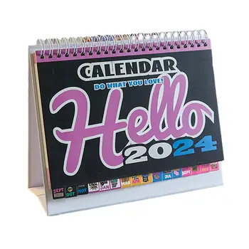 Малък настолен календар Месечен стенен календар Настолен календар с информация за почивки и мек дизайн за десктоп учебен кабинет