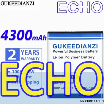 Батерия GUKEEDIANZI Голям Капацитет 4300 mah За Акумулаторни Батерии CUBOT ECHO Bateria 