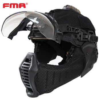 Каска FMA Outdoor EX, специална маска за всички терени превозно средство, защита на ухото и на лицето, защита от половината от лицето CS Field TB1471