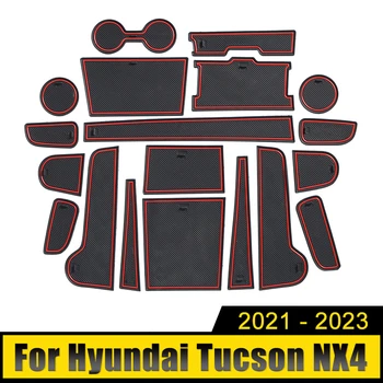 За Hyundai Tucson NX4 2021 2022 2023 Тампон, За да се Отвори Вратата на Колата и Аксесоари За Декорация на Интериора устойчива на плъзгане Пылезащитная Делото Чаша Калъф Подложки