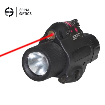 SPINA ОПТИКА Тактически led фенерче Red Dot Laser M6 с мощен лазерен мерник с мощност 5 Mw за спорт на открито с ружейным изстрел от пистолет
