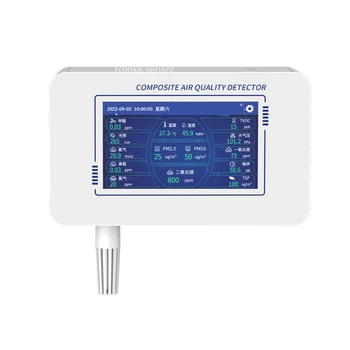Професионален монитор Co2 Фпч2.5 Pm10 метър Ethernet RS485 WIFI Монитор замърсяването на въздуха с регистратор на данни