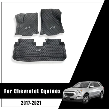 Автомобилни Стелки За Chevrolet Equinox 2020 2021 2019 2017 2018 Килими За Дилъри На Изтривалки За Краката На Поръчка От Изкуствена Кожа