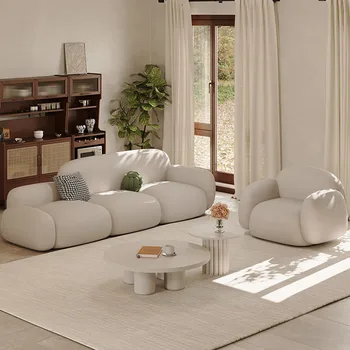 Модерен и луксозен разтегателен диван за хол, Скандинавски диван-легло, Ъглово кресло, Дизайн на мека мебел за дневна, Мебели за дома, за салон за красота
