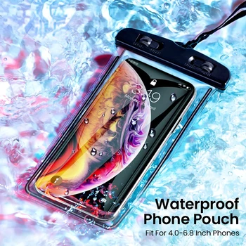 Универсален водоустойчив калъф за телефон IP68, водоустойчива чанта, калъф за мобилен телефон iPhone 14 13 12 11 Pro Max X Xs 8 и Android телефони