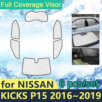 Пълни Седалките Слънчеви Очила За Nissan Ритници P15 2016 ~ 2019 Автомобилни Слънчеви Стъкла Аксесоари За Страничните Стъкла Shaby 2018