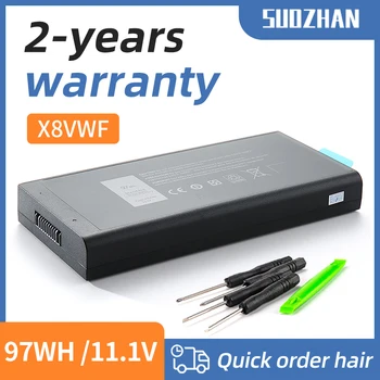 SUOZHAN 11,1 V 65Wh 97Wh X8VWF 5XT3V 4XKN5 Батерия за лаптоп DELL CJ2K1 09FN4 DKNKD Latitude 14 7404 E5404 E7404