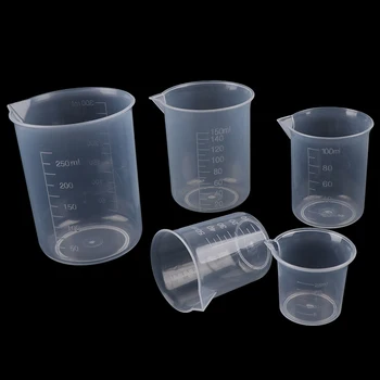 2 елемента 250 мл/150 мл/100 мл/50 мл/25 мл Прозрачен с Кухненски Лабораторен Пластмасова Мерителна чаша
