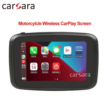 Мотоциклетное обзавеждане CarPlay Безжичен Автоматичен дисплей на Android за автоцикла, Автобайка, скутери, водоустойчива музикално устройство Waze Spotify