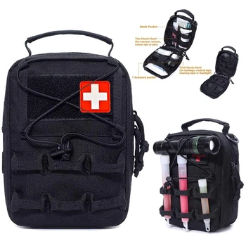 Външна тактическа медицинска чанта Molle Чанта за първа помощ за тактически колан, жилетка, раница, малка тактическа медицинска чанта EMT