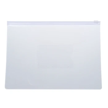 Бял Прозрачен хартиен слайдер формат А5, Папки, опаковки за файлове с цип, 80 бр.