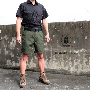 Улични мъжки военни тактически панталони, къси панталони за всеки ден с множество джобове, устойчиви на надраскване пятиточечные панталони, но и на височина до коляното