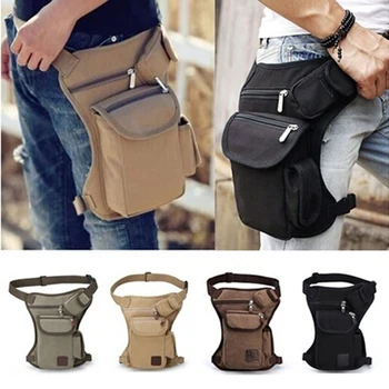 Тактическа мъжки парусиновая чанта за краката, военна мотоциклетът многофункционална чанта-месинджър, рамо чанти, Поясная чанта за бедрата, задника, кръста