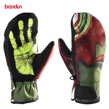 Boodun-Водоустойчив и ветроупорен Улични ръкавици за мъже и жени, Топли Ски ръкавици, Зимни, Нов стил, 1103