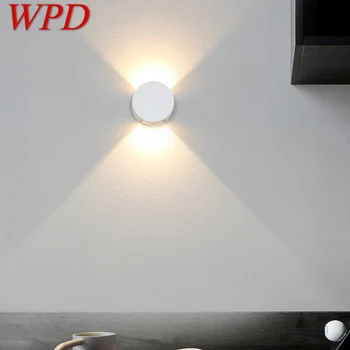 Съвременното бяло led аплици WPD с двустранна източници на светлина, монтиран на стената лампа за трапезария и дневна