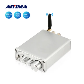 AIYIMA Bluetooth 5,0 MA12070 Усилвател на Мощност 80 W X 2 Двоен Цифров Стерео Високоговорител за Ниски и Високи Честоти Усилвател на Звука HiFi Аудио Home