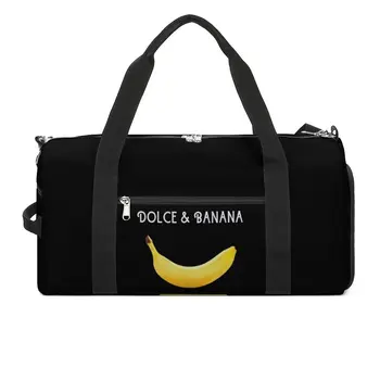 Спортна чанта Dolce And Fruit, стръмни дизайнерски пътни, спортни чанти Banana, мъжки чанти по поръчка с обувки, графична чанта за фитнес, водоустойчива чанта