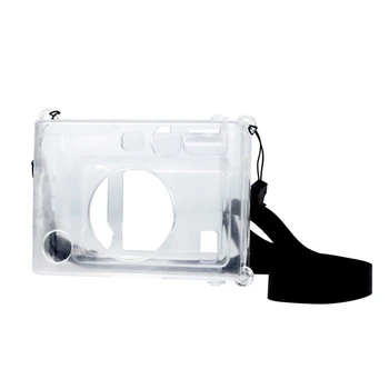 За преносими прозрачна фотоапарат Fujifilm Mini EVO в пыленепроницаемом рамките на защитен корпуса на совалка