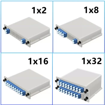 5шт LC plug ивица на оптични влакна однорежимный 1x2 1x4 дървен материал 1x8 1x16 1x32 оптичен съединител от SM FTTH 1*2 1*8 1*16