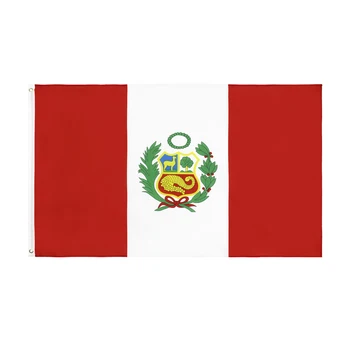 90x150 см в полиетиленови знаме на Перу за украса.