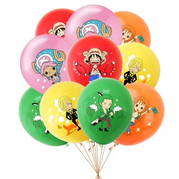 Горещи аниме-мультяшные фигурки Luffy, украса за рожден Ден, парти, 10 бр., аксесоари, декорация за партита