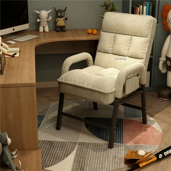 Офис столове с облегалка от скандинавски тъкан, компютърен стол за почивка, Мързелив диван в общежитие, Стол за игрите в спалнята, Офис мебели