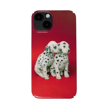 Креативен калъф за телефон с далматинци за iPhone 15 14 11 12 13 Pro Max Пънк Пет Dogs Калъф за телефон с корейски мультфильмом за iPhone XR XS MAX