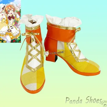 Lovelive Sunshine Hoshizora Рин Обувки За Cosplay Аниме Cos Ботуши Комичен Cosplay Костюм Реквизитная Обувки за Парти в чест на Хелоуин