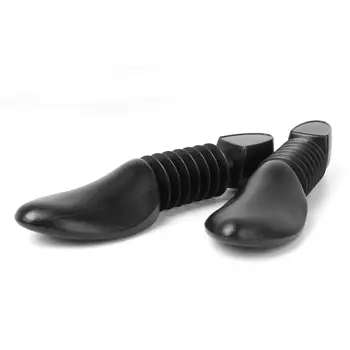 Пластмасов пружинен винт за обувки, шейпър дърво, автоматична поддръжка, черен