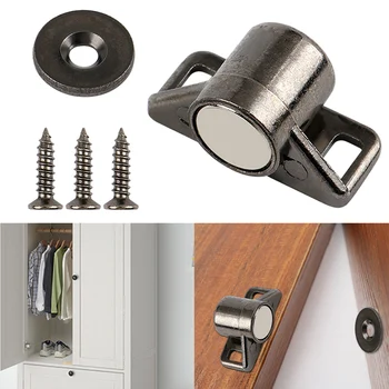 Магнитна ключалка Ultra от здрава сплав с за отвора на шкафа, една врата по-близо за кабинет, магнит за доводчика за кабинет, Мощни магнити за ключалки