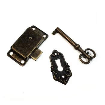 Комплект от три позиции в ретро стил, малки старинни брави, шкафове, дървени каси за шкафове, ляво и дясно бутон ключове