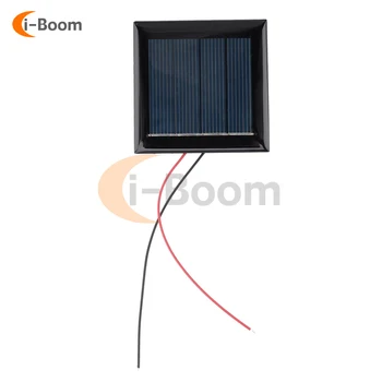 5ШТ Микро Соларен панел 1,5 На 2 На 5 В Фотоэлектрическая панел за съхранение на енергия с кабел Външен авариен източник на захранване САМ Power