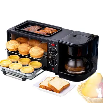 Многофункционална машина за приготвяне на закуска, кафе машина, фурна, обжарочная машина, домашна автоматична машина за приготвяне на закуска, хлебопечка, горещо мляко