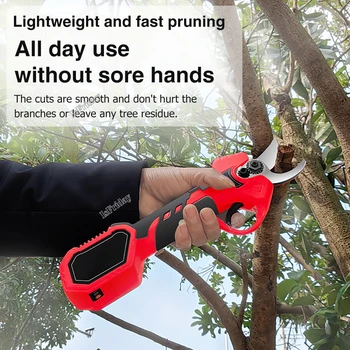 електрически ножици 25 мм, акумулаторен акумулаторен инструмент за изрязване на клони плод дърво Бонзай, инструмент за градинарство, дърво 2000 mah