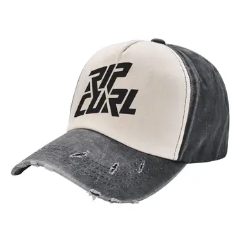 Бейзболна шапка на Rip Curl с черно лого в стил хип-хоп, солнцезащитная шапка от потертого деним за мъже и жени, шапки за тренировки на открито, шапка