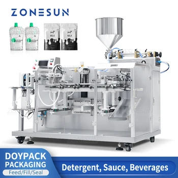 Машина за дозиране и запечатване на Паста ZONESUN ZS-HZL1 Автоматично Найлонова торбичка Doypack За Подаване на Опаковъчната Паста Препарат за Почистване на Сос Напитки