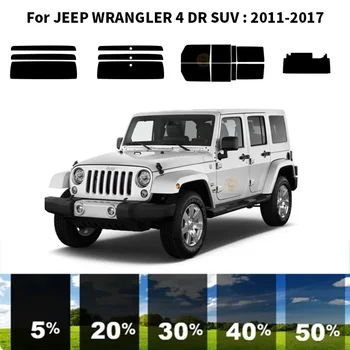 Предварително Обработена нанокерамика комплект за Кола UV-Оцветяването на прозорци на Автомобили филм за JEEP WRANGLER 4 DR SUV 2011-2017