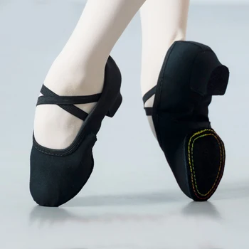Етнически състав танцови обувки Дамски Меки обувки за учители Обувки за занимания с балет За възрастни Танцови обувки за йога Класически танцови обувки Маратонки