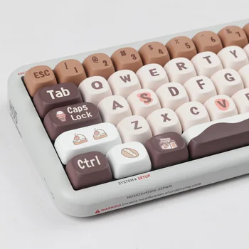 Капачка за ключове шоколад, кафе, сладко cartoony MOA височина, с малка деформация, сублимация Ningzhi Hi75 99 104F87, капачка за ключове със собствените си ръце за клавиатура