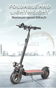 Сгъваем електрически скутер с ускоряющим двигател и 11-инчов широката гума за офроуд мощност 1200 W