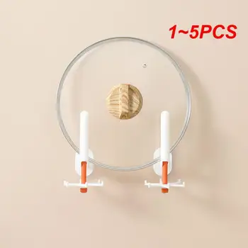 1 ~ 5ШТ Универсални Куки Пластмасов Висящи Рафтове с Двойна употреба Творчески Въртящи се на 360 градуса Кука Организация Кухня