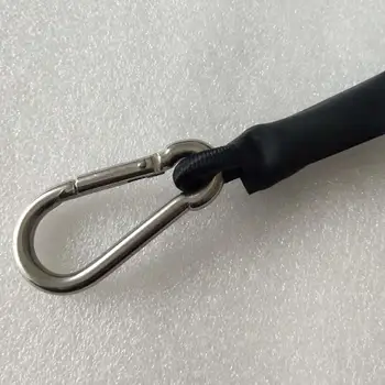 Бънджи кабел с карабинка, къси здрави Еластични ленти с дебелина 6 мм, за закрепване на велосипед багажник с брезент в багажника, Багажная срок за получаване на багаж