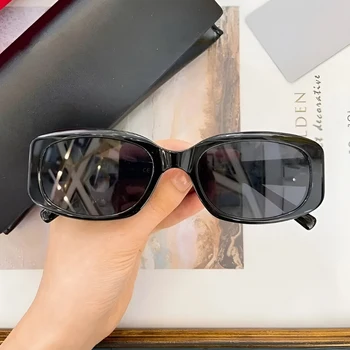 Слънчеви очила за мъже И жени Ретро дизайн от стоманена сплав SLM130 високо качество, безплатна доставка, Тенденция 2023, луксозни маркови квадратни слънчеви очила