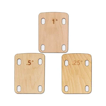 3шт китара накладки за fretboard, от масив явор, защита на китара накладки за fretboard 0,25, 0,5 и 1 степен Инструмент за fretboard за китара